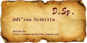 Dózsa Szibilla névjegykártya